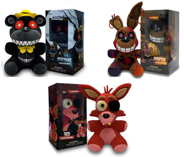 VNKVTL Collectible Stuffed Combo 3 Character Nightmare Plush + Foxy Red Plush + Burntrap Plush Birthday Gift For Kids, For All Ages, 7 plush