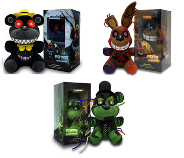 VNKVTL Collectible Stuffed Combo 3 Character Nightmare Plush + Phantom Freddy Plush + Burntrap Plush Birthday Gift For Kids, For All Ages, 7 plush